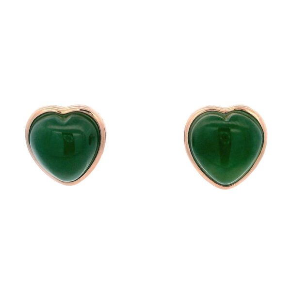 Heart-Shaped Enamel Stud Earrings – Multi Color Options. - Image 5