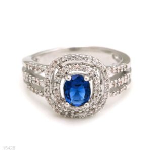 Modern Italian silver ring with a sleek design.